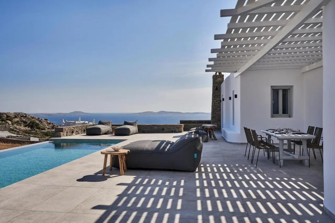 Annez Villa With Private Pool Panoramic Sea View Mykonos Town Греция